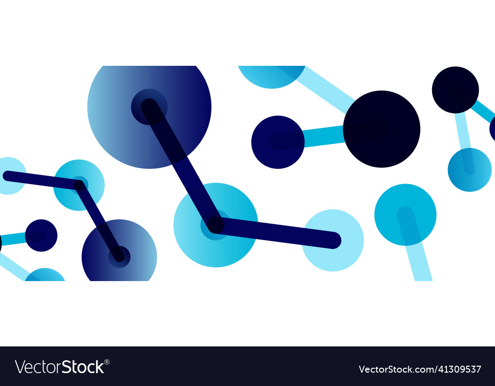 Abstract background round dots connected by lines