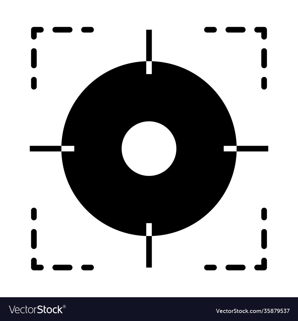 Augmented reality design target icon line style