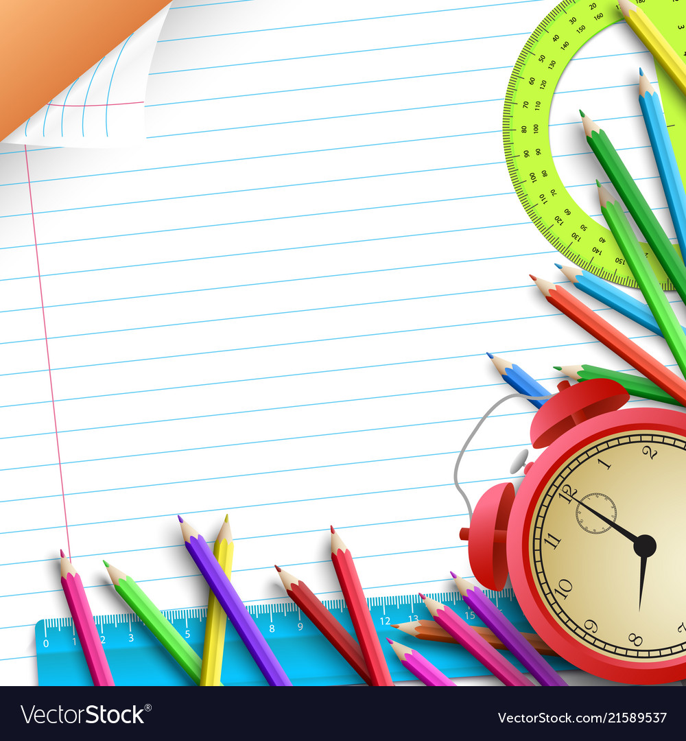 Back to school background Royalty Free Vector Image