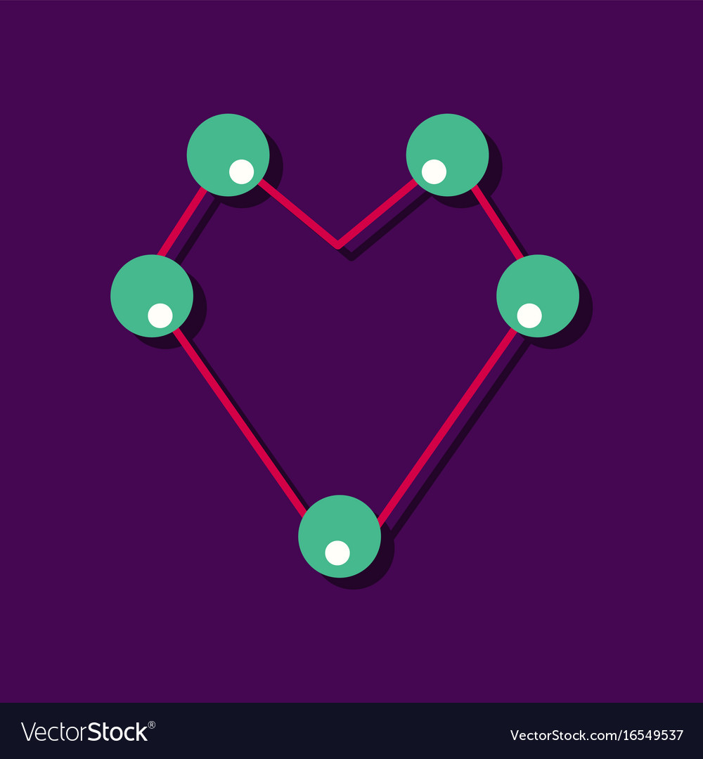 Flat icon design collection atom scheme