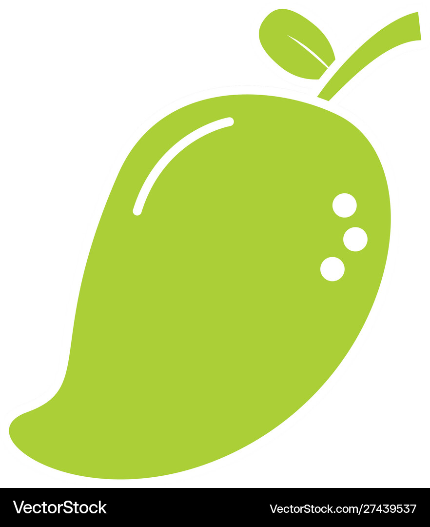 Isolated mango fruit design Royalty Free Vector Image