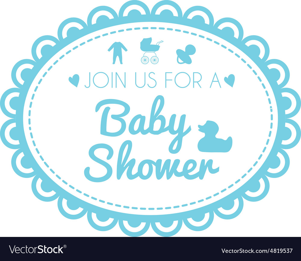 Label of baby shower