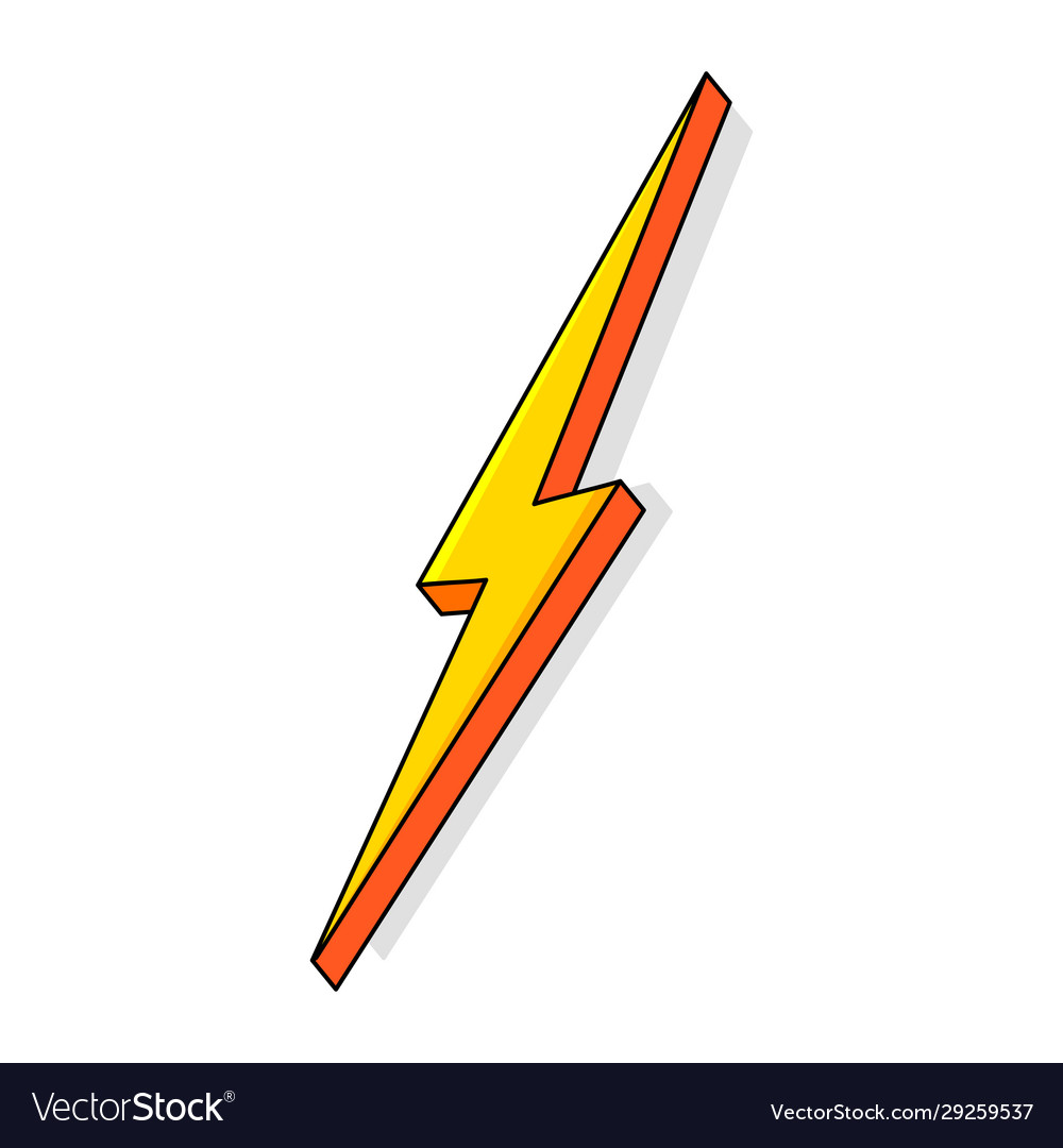 Lightning bolt thunderbolt lightning strike Vector Image