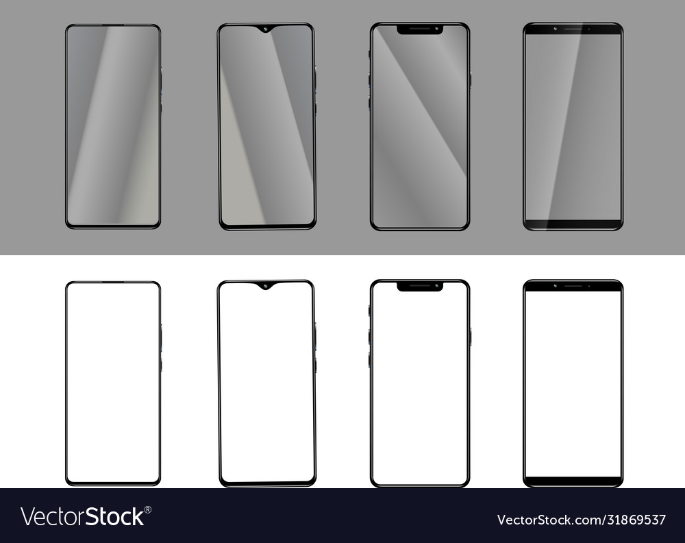 Mobile phone mock up Royalty Free Vector Image