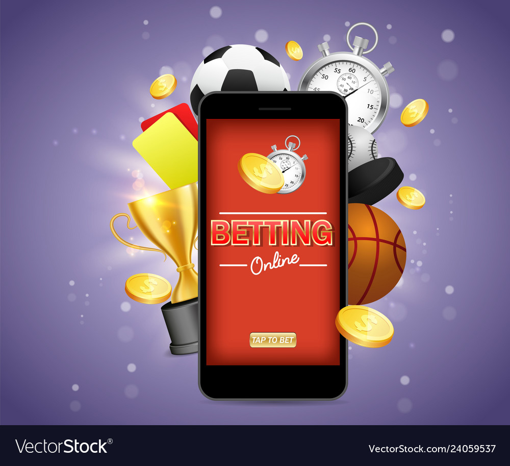 Online Betting Poster Banner Design Royalty Free Vector