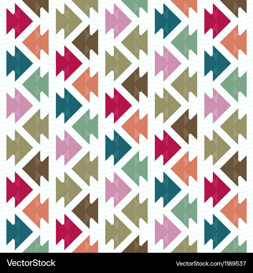 Origami fish pattern Royalty Free Vector Image