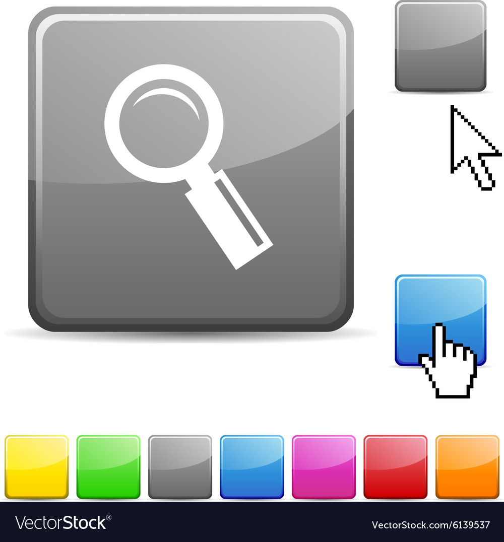 Searching glossy button