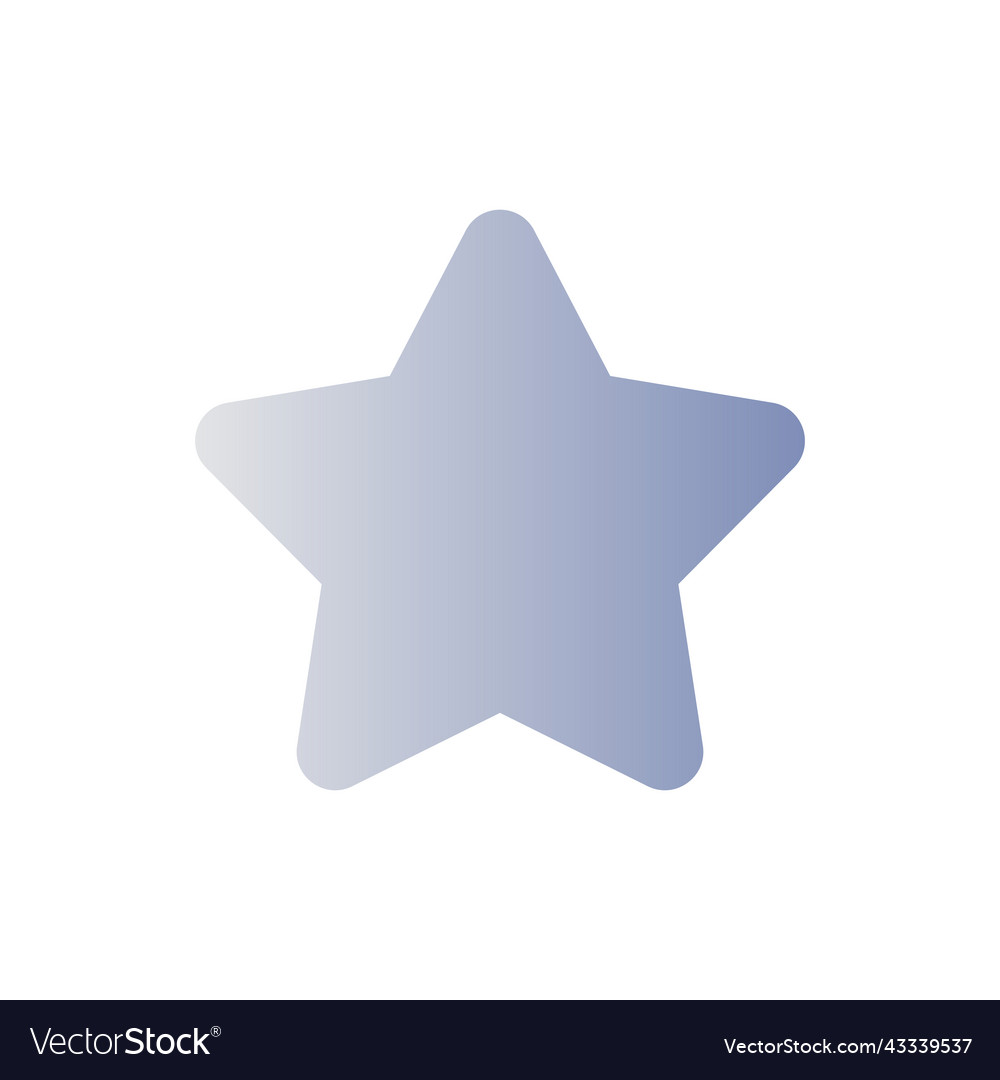 Star flat gradient color ui icon vector image Star flat gradient color ui icon