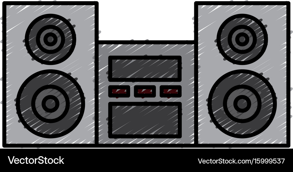 Stereo system icon Royalty Free Vector Image - VectorStock