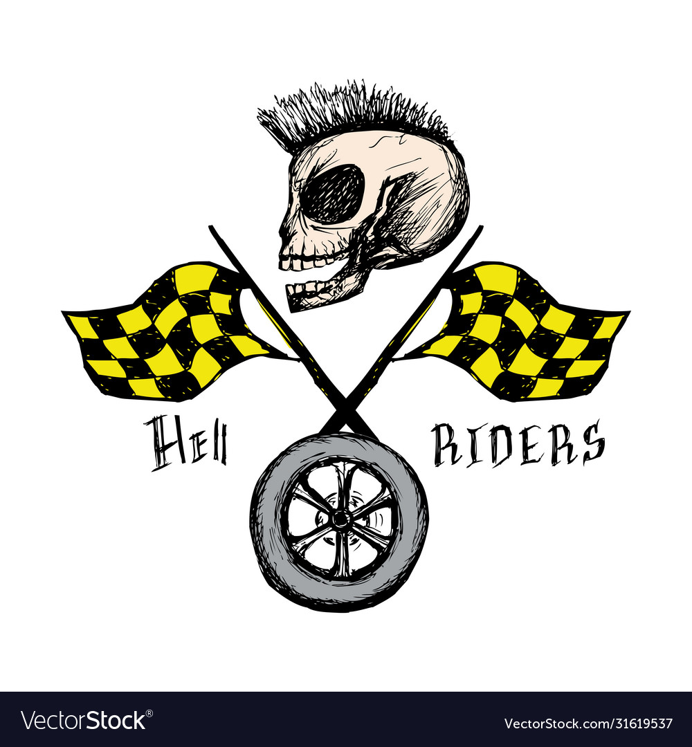 Vorlage für ein Logo oder Emblem Biker Club