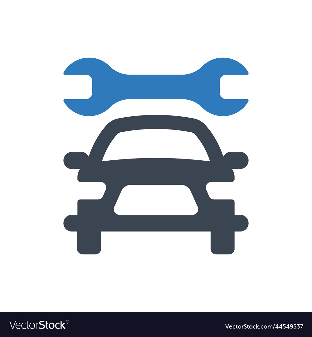 Vehicle repair service icon Royalty Free Vector Image