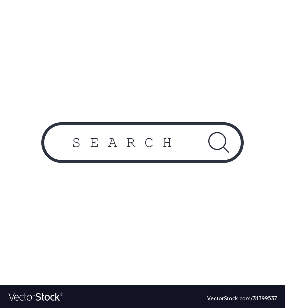 Web page site search window concept flat design