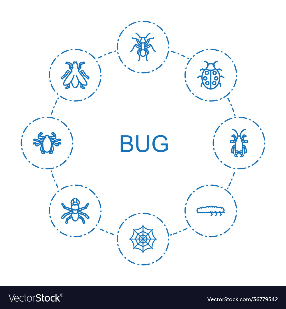 8 bug icons