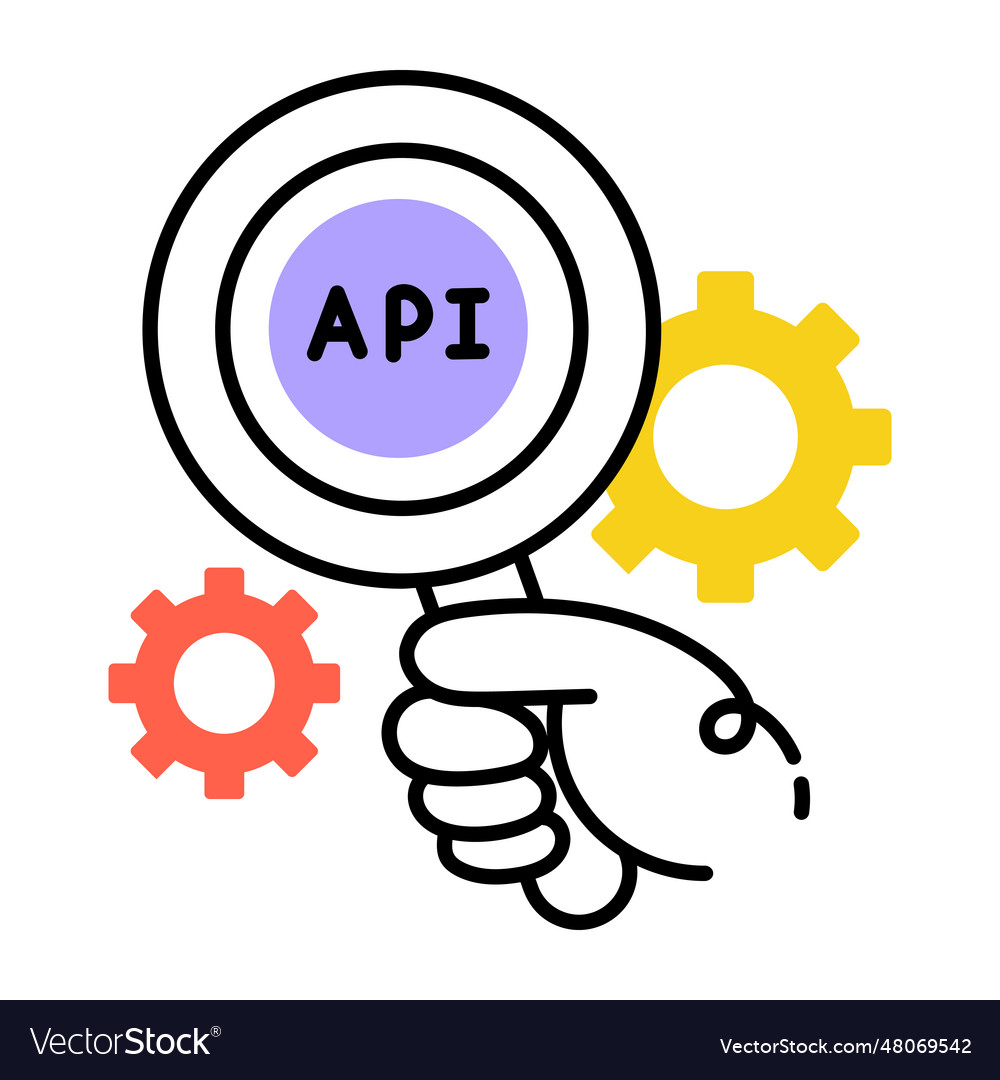 Api search Royalty Free Vector Image - VectorStock