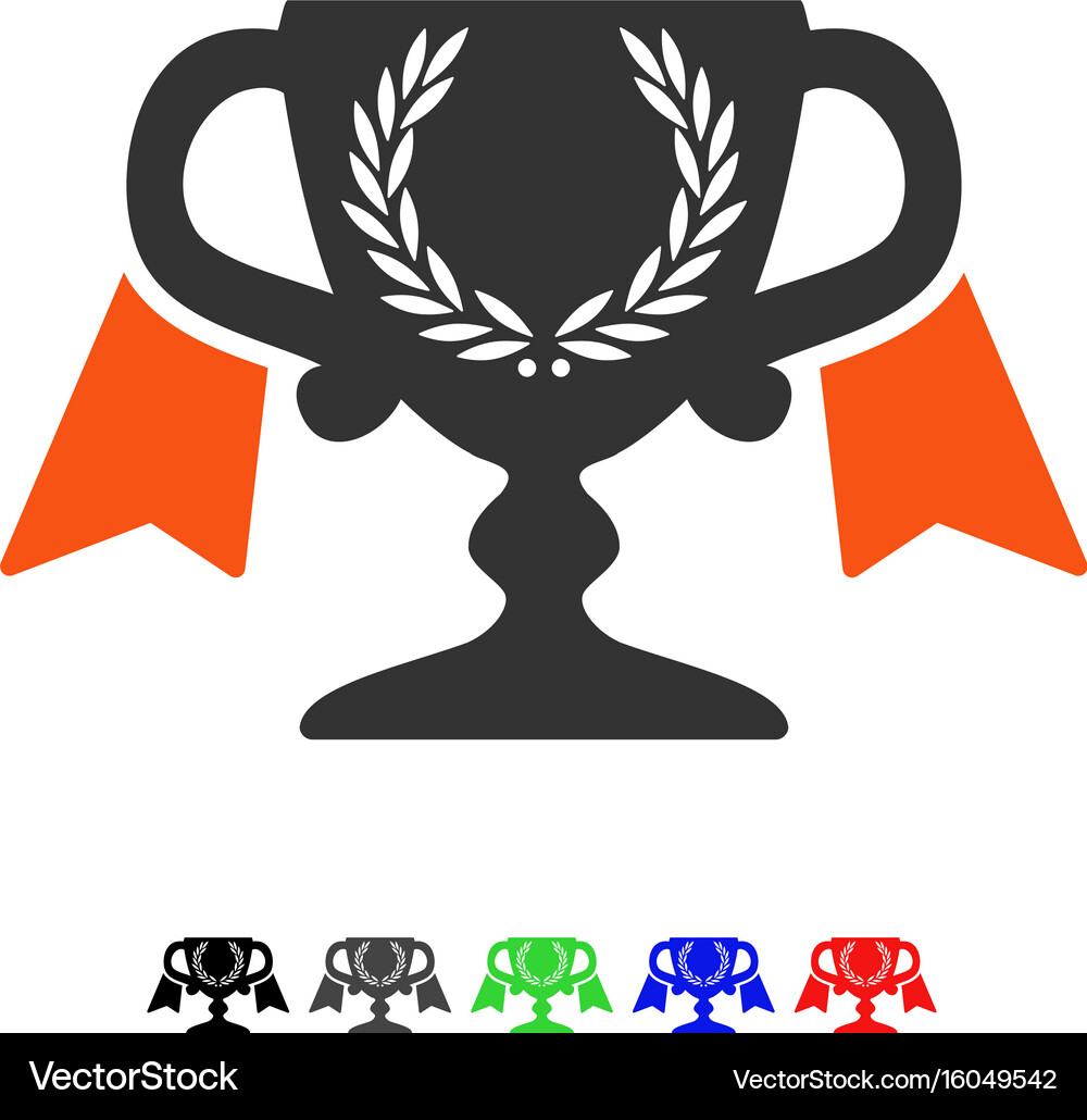 Award cup flat icon Royalty Free Vector Image - VectorStock