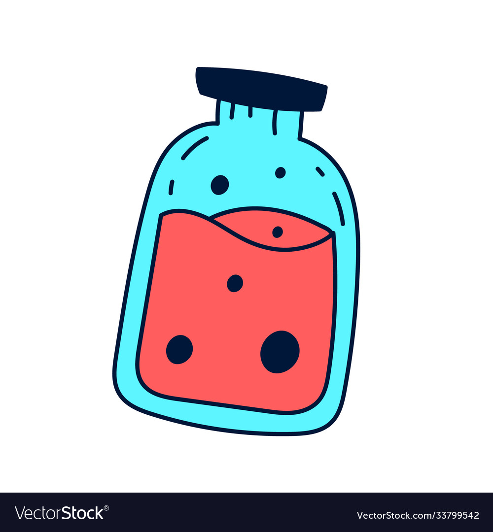 Bottle sample design objects science elements
