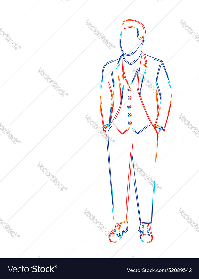 Businessman working character design 3d color