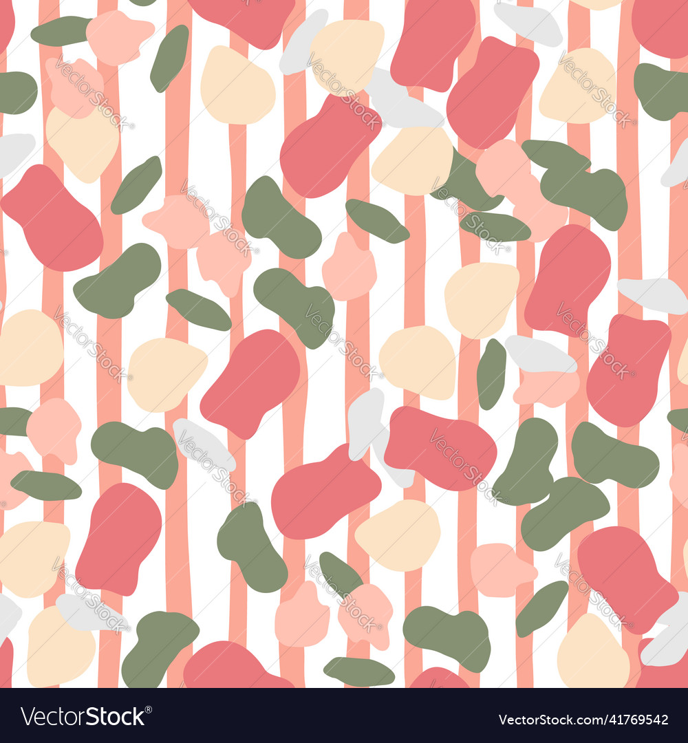 Doodle circle shape seamless pattern abstract vector image Doodle circle shape seamless pattern abstract