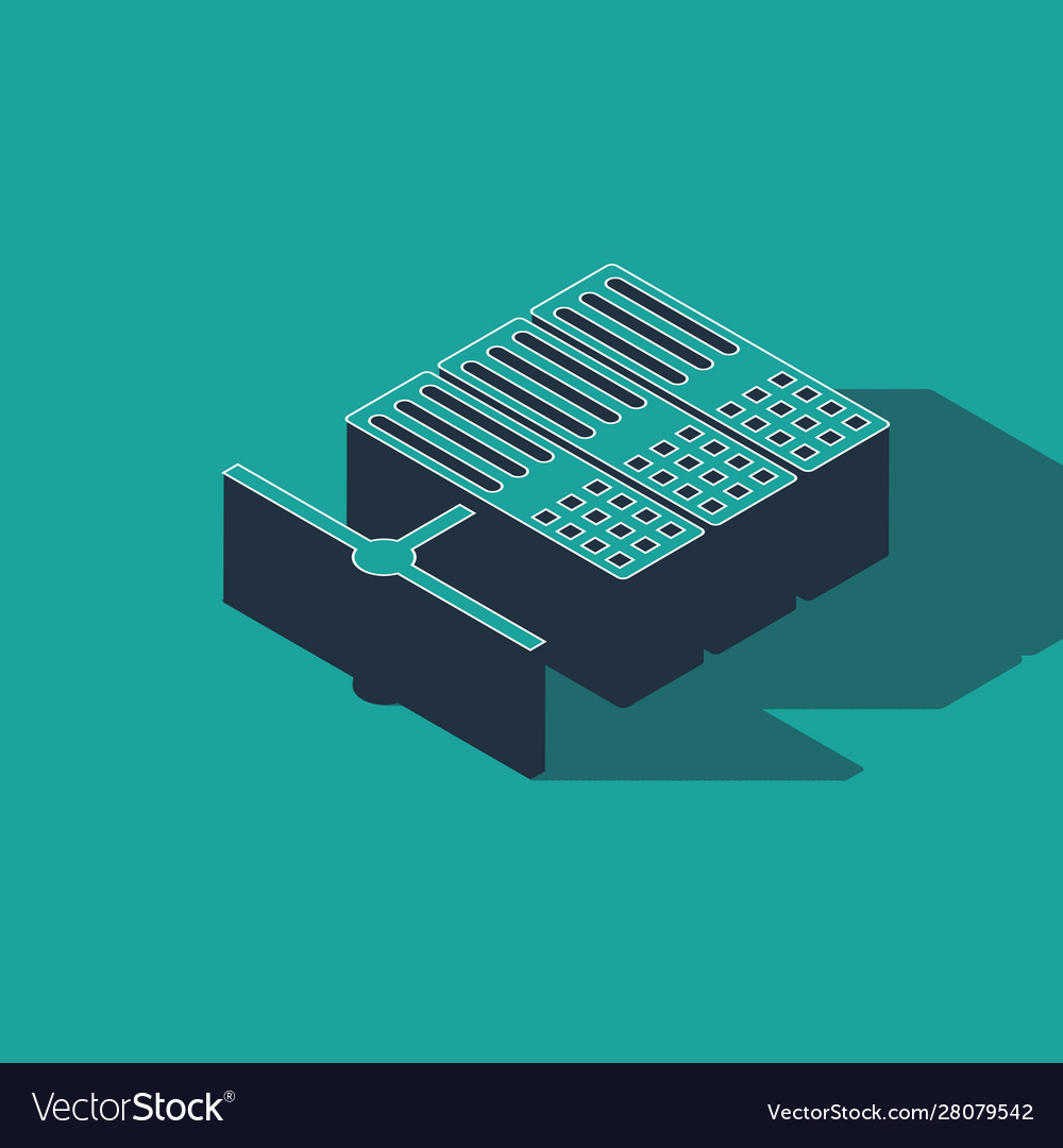 Isometric server data web hosting icon isolated