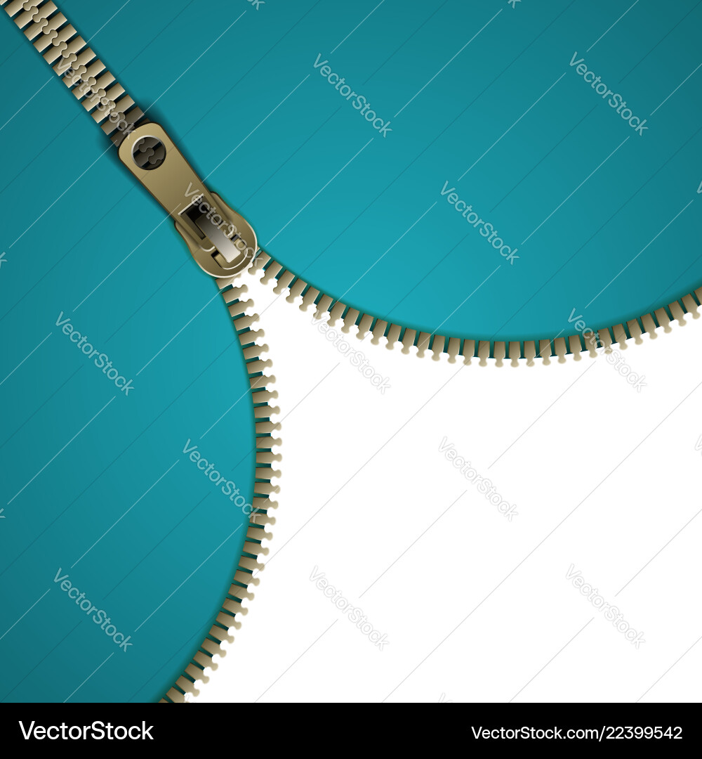 Metal zipper sewing atelier Royalty Free Vector Image
