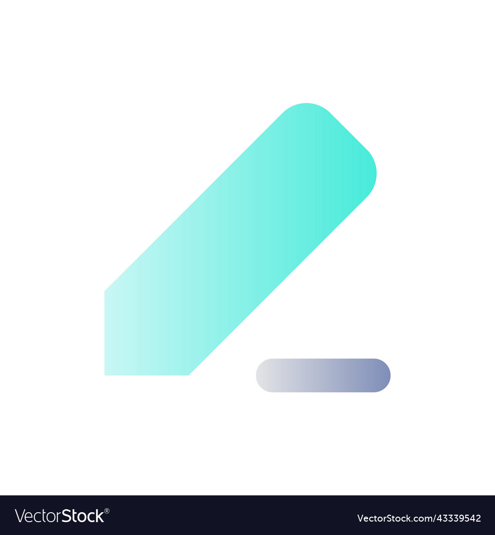 Note taking flat gradient color ui icon Vector Image Note taking flat gradient color ui icon