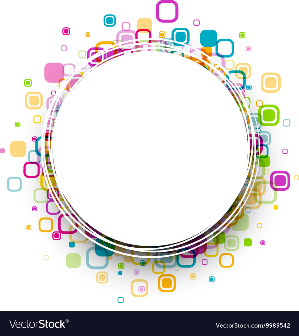 Round background with geometric pattern Royalty Free Vector