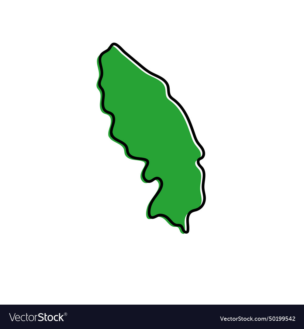 Terengganu state of malaysia map Royalty Free Vector Image