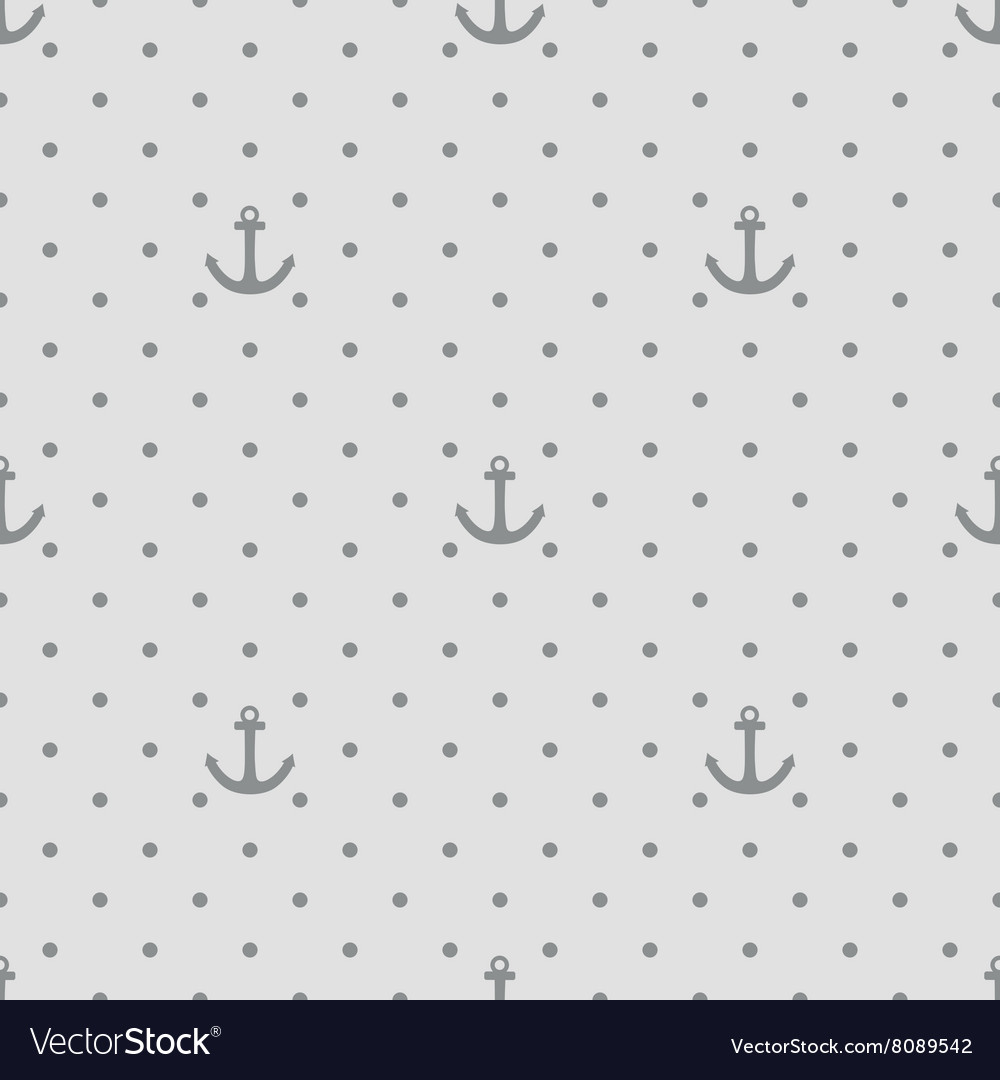Tile sailor pattern with anchor and polka dots