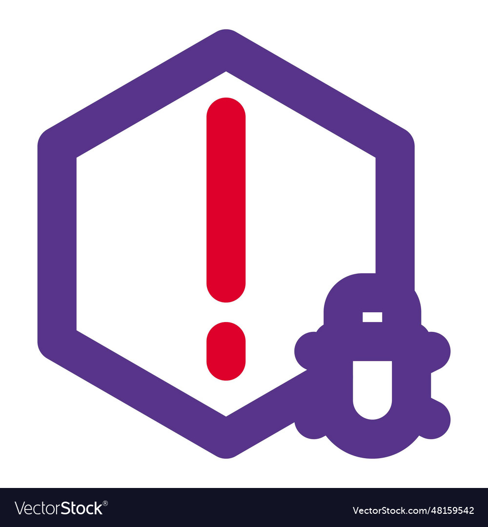 Virus alert indicator in computer