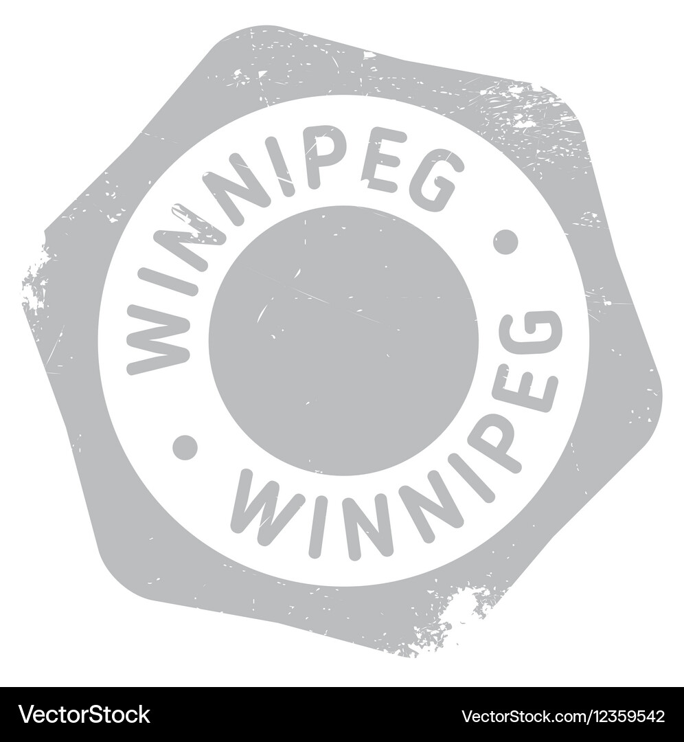 Winnipeg stamp rubber grunge Royalty Free Vector Image