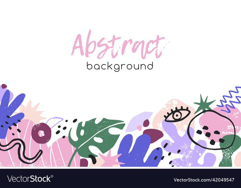 Abstract background with geometry shapes border vector image Abstract background with geometry shapes border