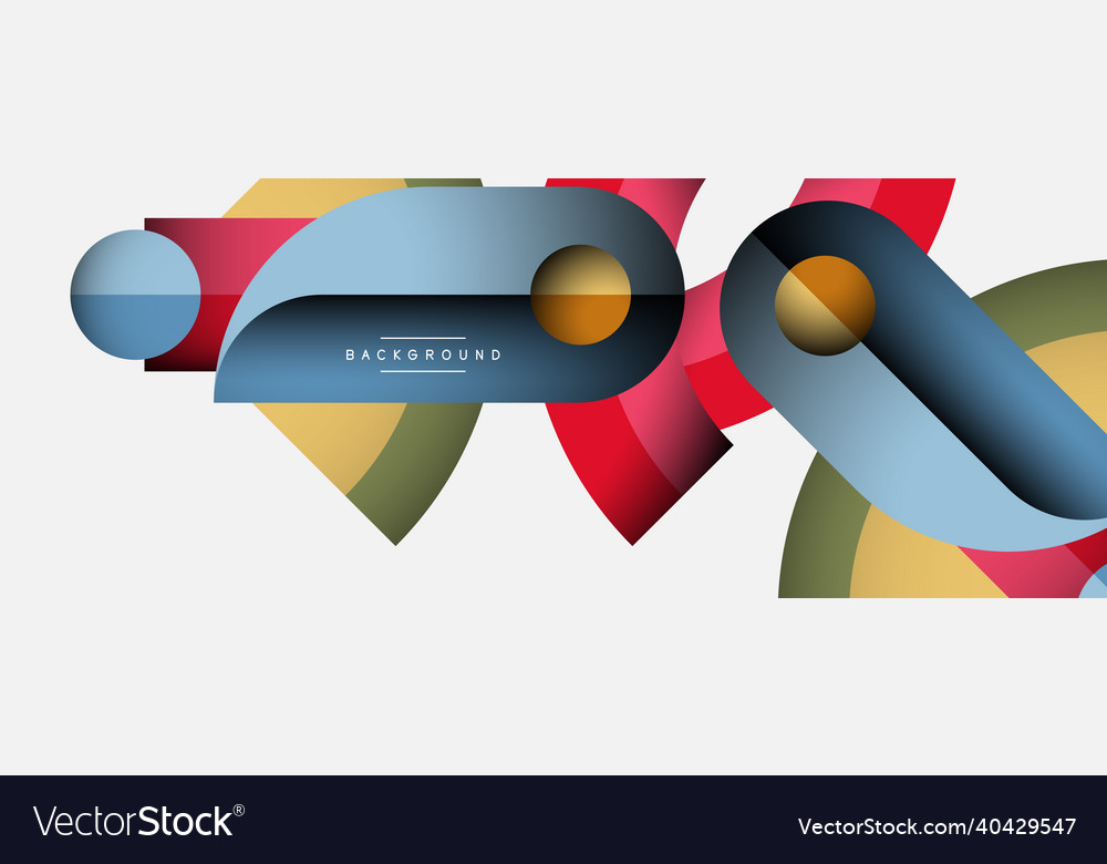 Geometric abstract background round shapes