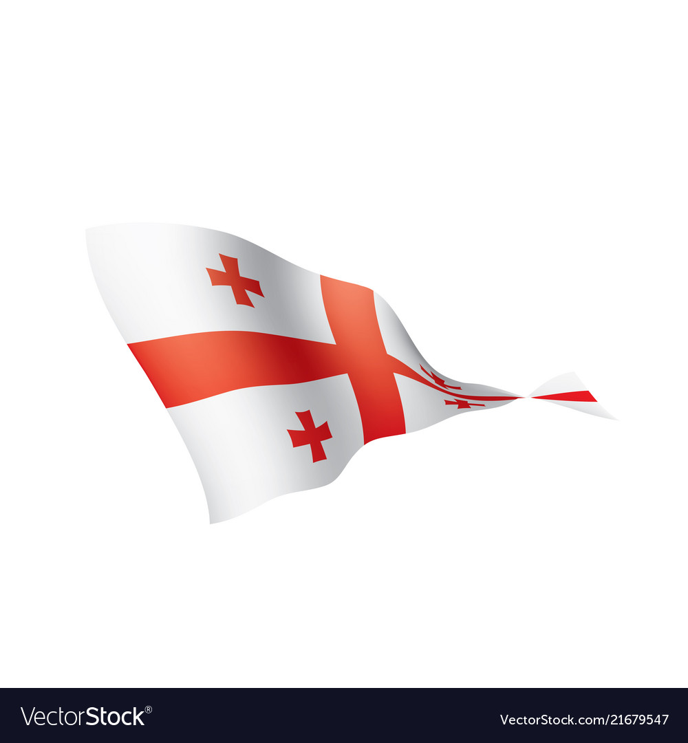 Georgia flag Royalty Free Vector Image - VectorStock