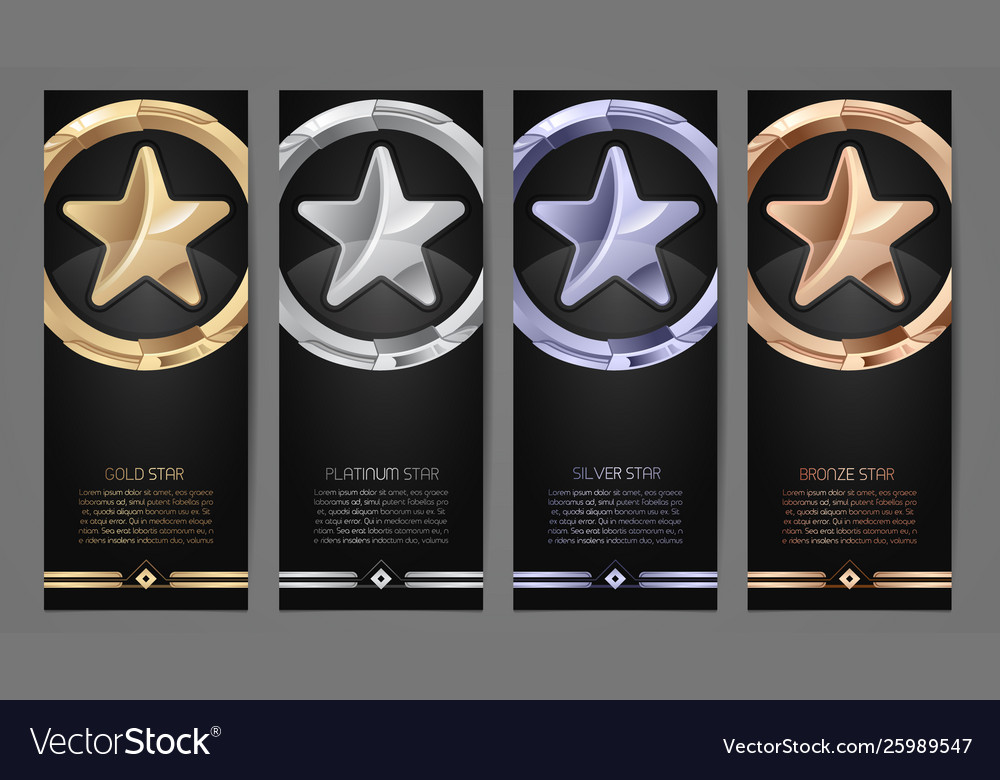 Gold Platinum Silver Banner Awards