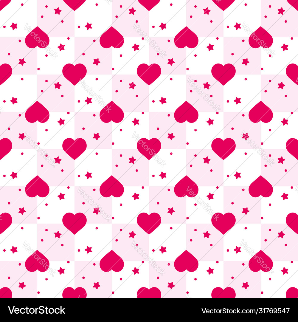 Heart - seamless pattern background love Vector Image