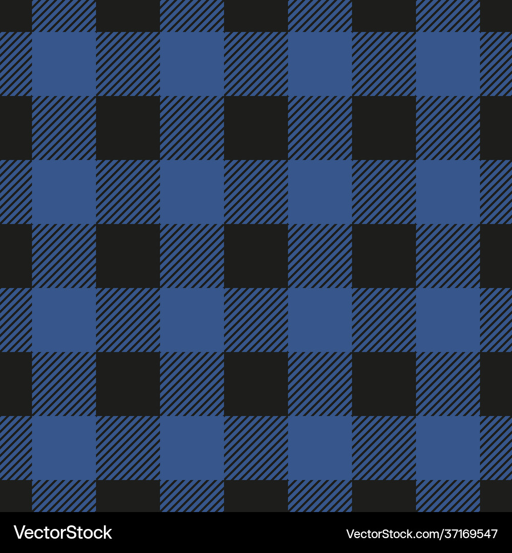 Lumberjack plaid seamless pattern Royalty Free Vector Image