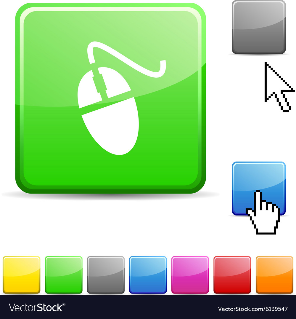 Mouse glossy button