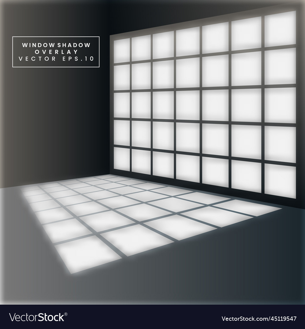 Office window shadow overlay image