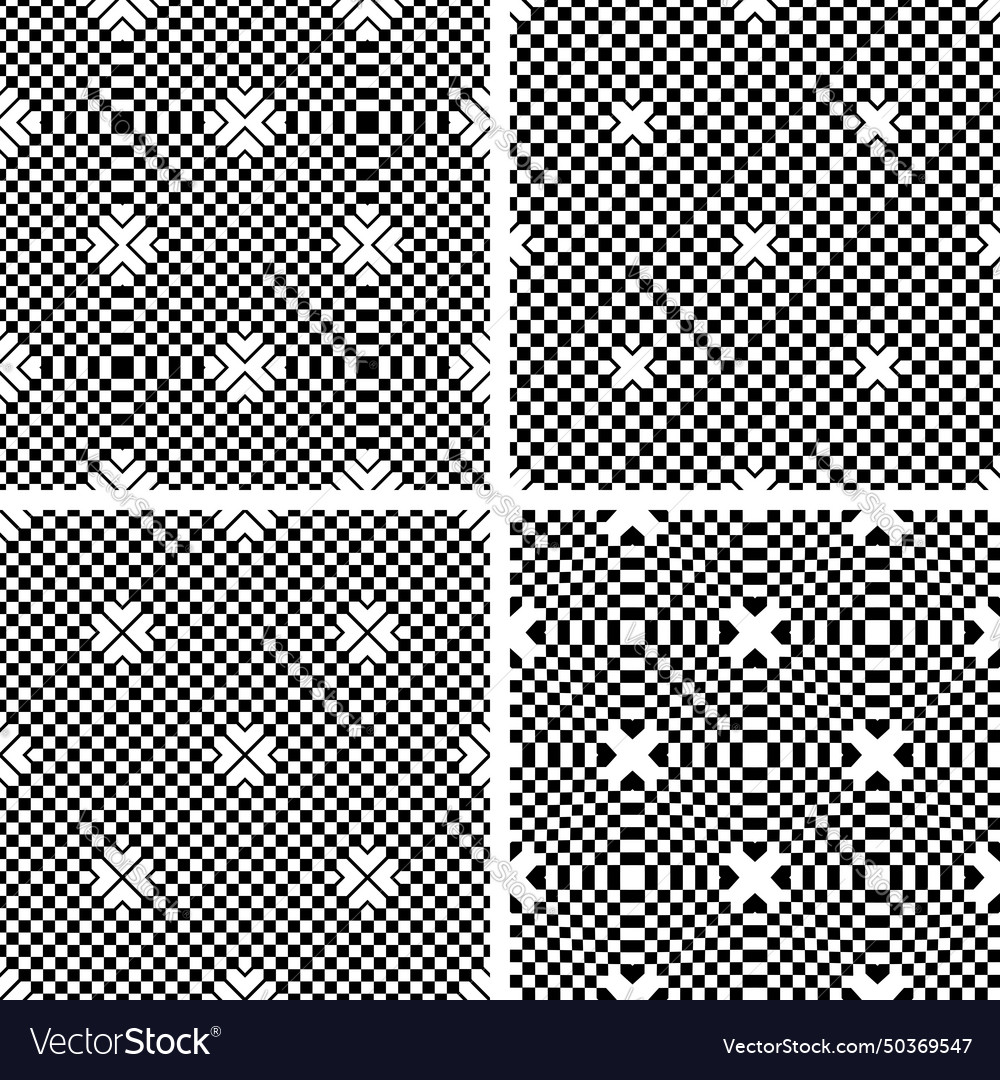 Seamless patterns set