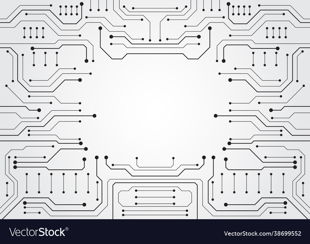 Circuit technology background with hi-tech vector image Circuit technology background with hi-tech