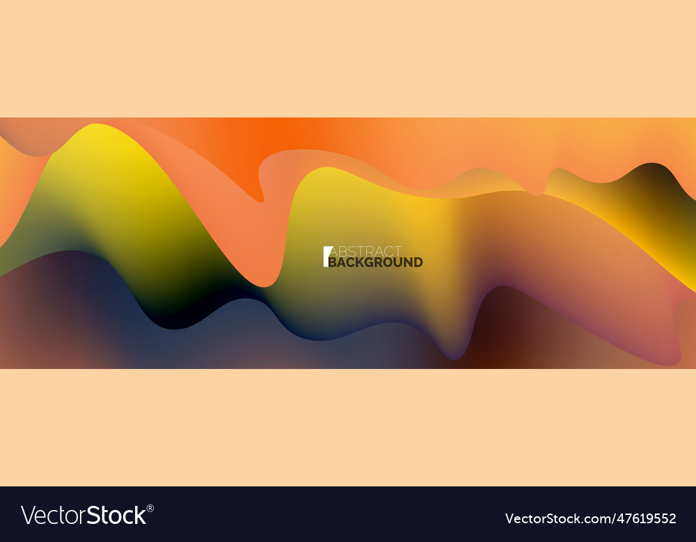 Dynamic liquid waves abstract background vector image Dynamic liquid waves abstract background