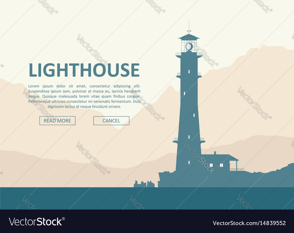 Landscape with lighthouse