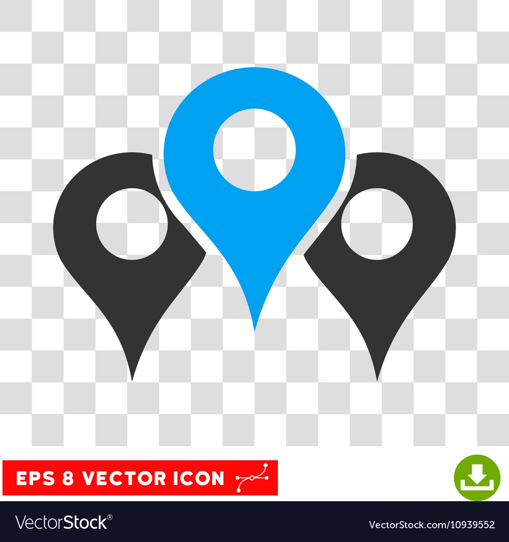 Locations eps icon Royalty Free Vector Image - VectorStock