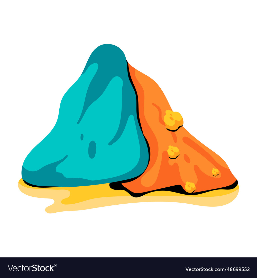 Mudflow Royalty Free Vector Image - VectorStock