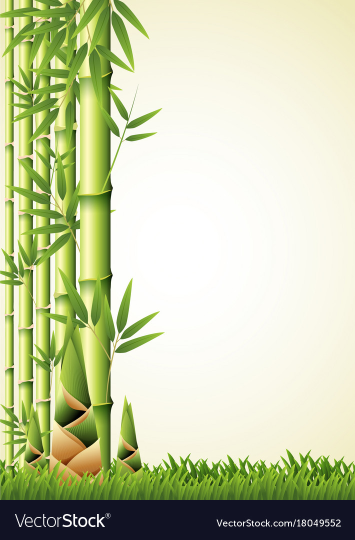 Nature Background Design With Bamboo Royalty Free Vector   Nature Background Design With Bamboo Vector 18049552 