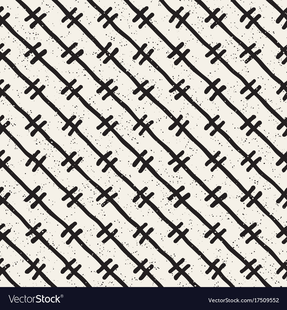 Seamless pattern with hand drawn lines abstract