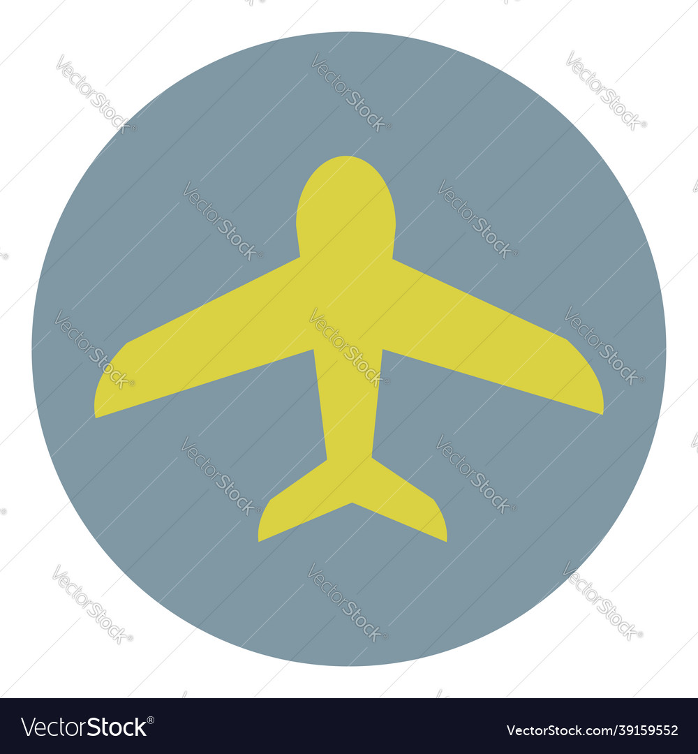 Travel plane icon on a white background