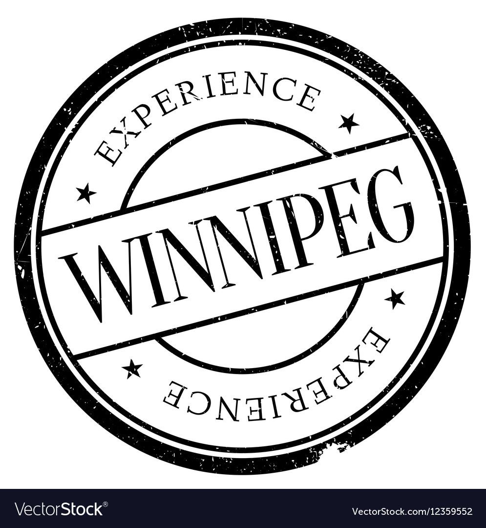 Winnipeg stamp rubber grunge