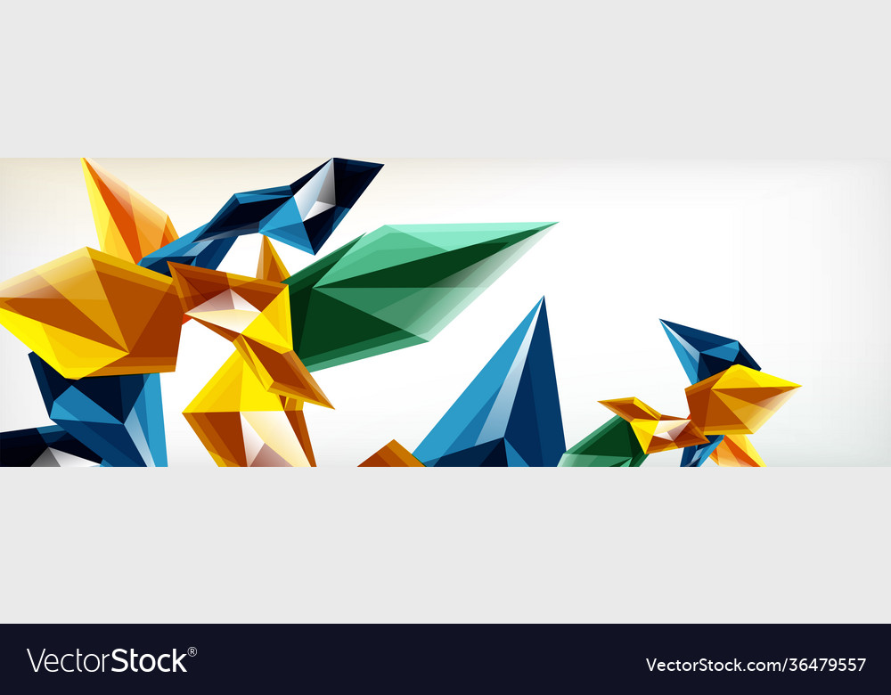 3d triangles and pyramids abstract