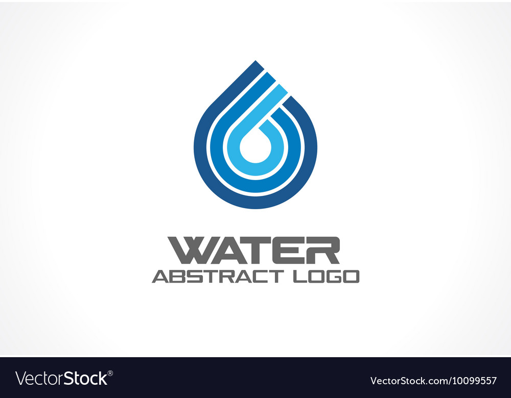 Abstract logo for business company eco ocean